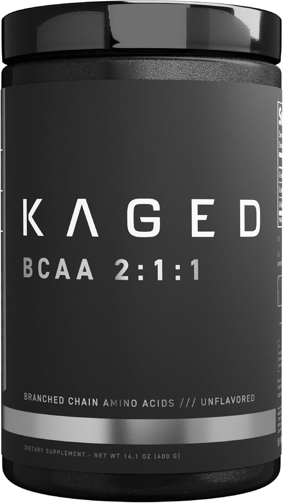 BCAA Powder, Kaged BCAAs Aminoacids, Fermented, Plant based & Vegan Friendly Ramking Chain Amino Acid, 5g BCAA Nearomatizate, Aminoacid Suplimente pentru bărbaţi, 72 Serviri