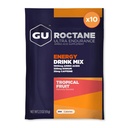 GU Energie octanică Ultra Endurance Energetic Drink Mix, Vegan, Gluten-Free, Kosher, 35mg de Cafeina, și lactate-Free n-the-Go energie pentru orice antrenament, 10 Pachete de unică servire, fructe tropicale