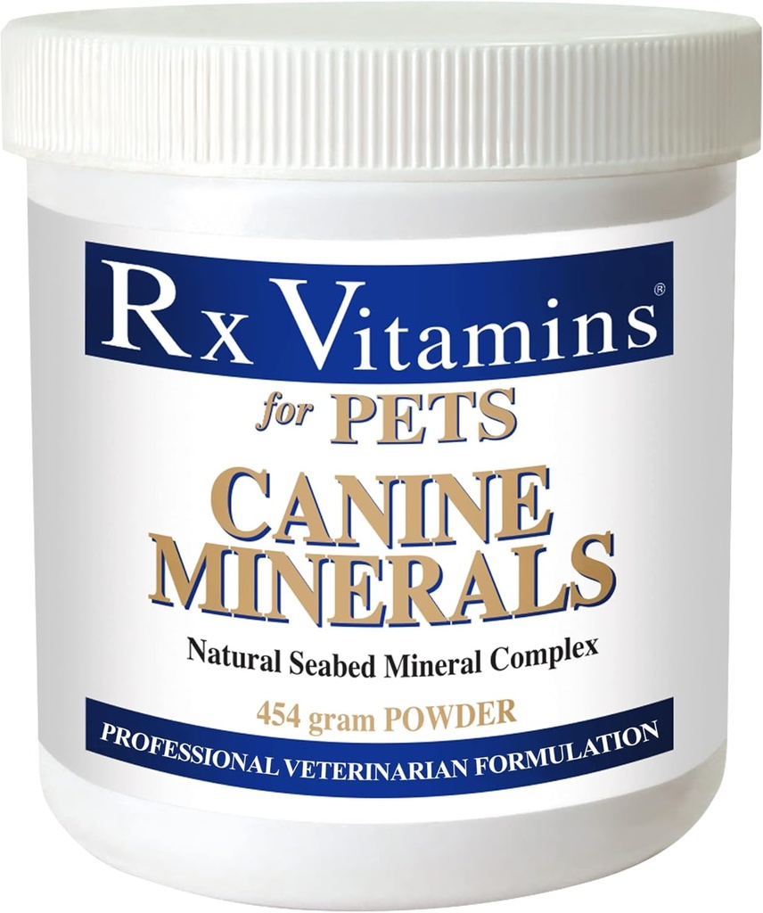 Rx Vitamine Minerale canine - Dog Calciu Supliment Plus Magneziu & Potasiu - Pulbere minerala pentru câini - Supliment mineral pentru câini 16 oz