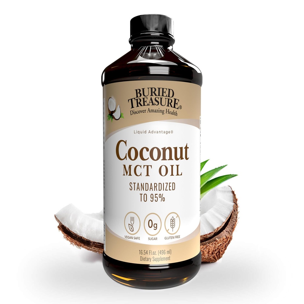 Comoara îngropată MCT ulei de cocos, 16.54 Fl Oz (Pachet de 1)