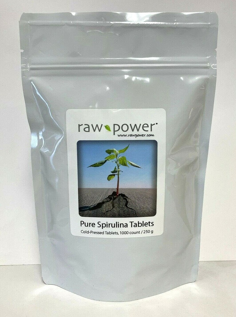 Spirulina Tablets, 1000 Count, 250mg Fiecare, (250 Grams / 8,8 oz) 100% Pur, crud, Organic, Rece-Pressed