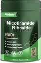 Airboy NAD Supliment cu Nicotinamidă Ribozide Resveratrol & Querbetin 900 mg, NMNH Alternative pentru bărbați și femei Suport Anti-Aging, Energie, Focus - 80 capsule
