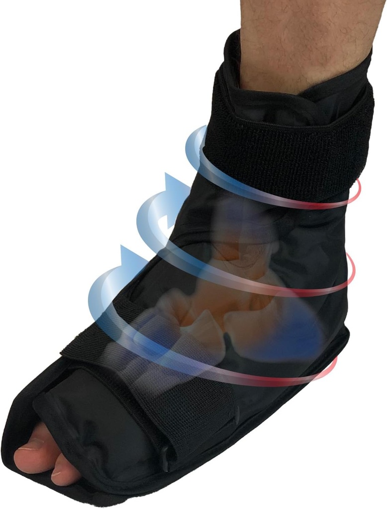 Picior și glezna durere relief cald / rece Gel Wrap - Relieve eficient Picior și glezna Aches & Pains Folosind compresie Gel Ankle Ice Pack Wrap - Încălzire sau răcit, Ținte Toate zonele de glezna & picior - Large