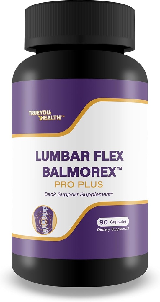 Lumbar Flex Balmorex Pro Plus Înapoi Supliment - Cele mai bune pastile din spate - Natural Back Supplement - Inapoi Stiffness - Mai mici Ache Back Pastile Back Aches