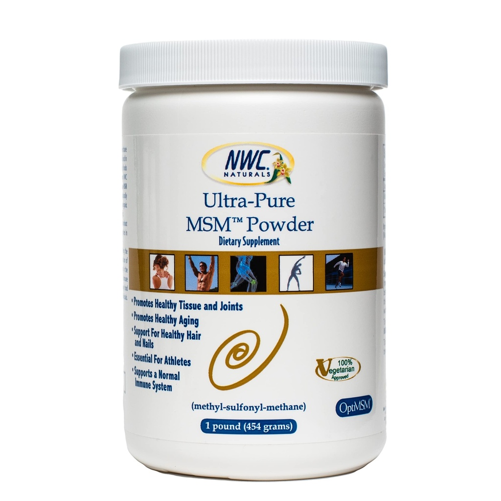 NWC Naturale Ultra-PureTM MSM pulbere, 1-Pound borcan de plastic