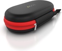 AGOZ Astma Inhaler Medicine Travel Case Pouch Cover, Inhaler Holder cu fermoar închidere și curea încheietură (Black/Red)