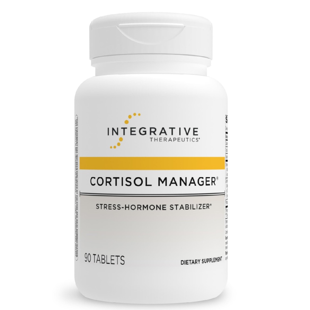 Integrative Therapeutics Cortizol Manager - Adrenal Health Supplement for Health Supplement for Healthly Stress Response* - Vegan, Dairy-Free & Gluten-Free - 90 Capsule (45 Servings)