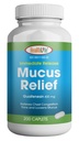HEALING LFE Mucus Relief Guaifensin Caplets 400 mg, Lansare rapidă Expectorant Acţionat rapid, Thin şi Loosens Mucus, Relieves Congestie toracică, Tuse, Rece şi Flu (Mediu, 200 Conte)