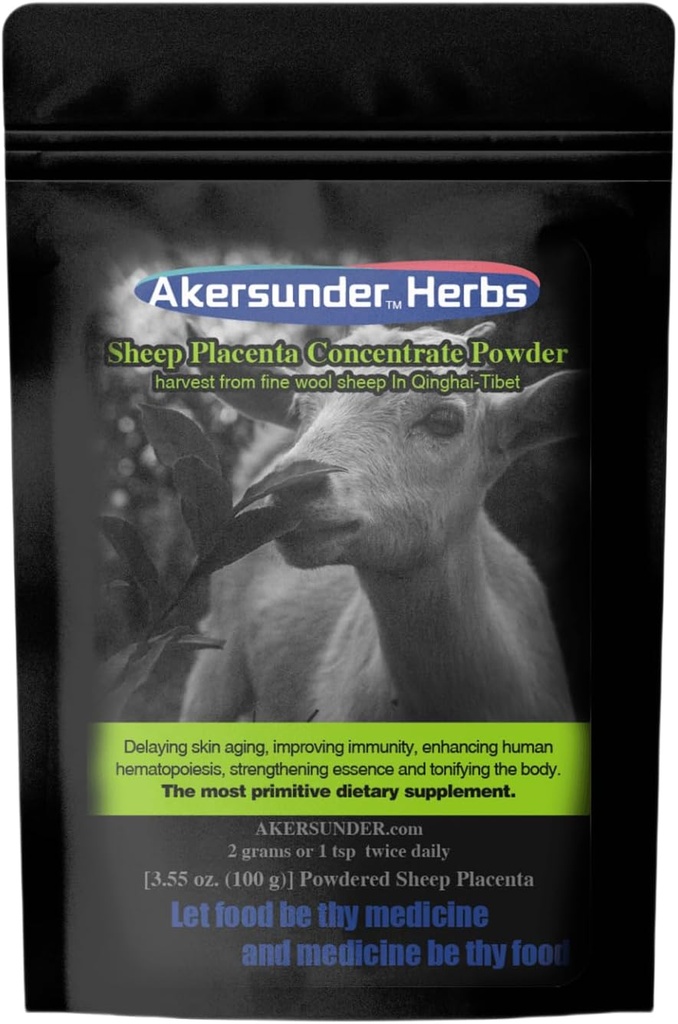 Qinghai-Tibet Plateau Ovine Placenta Extract Concentrat Freeze-Dryed Powder 100 Grams, Goat Embrio Essence. Organic certificat