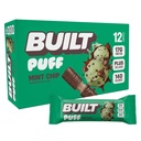 Built Bar, Puff Proteine Bars, Mint Chip Puff, 17g Proteine Snacks, On-The-Go Bars, Numai 140 Calories, 6g Sugar, Colagen, Gluten Free, 12 Conte