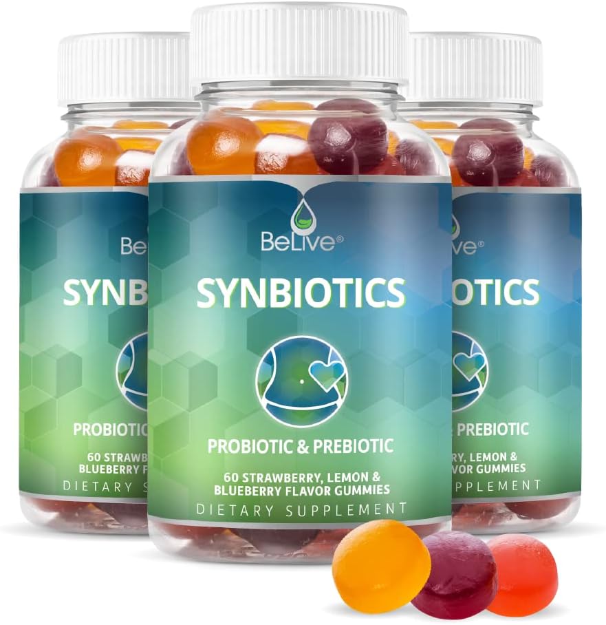 BeLive Synbiotics - Probiotic & Prebiotic Fiber Gummies 