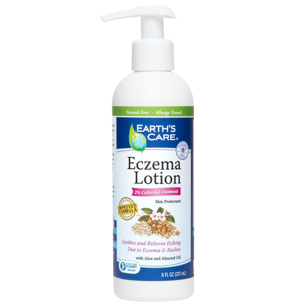 Lotiune Eczemă - Lotiune Naturală pentru Eczemă - Lotiune Eczemă sigură și ușoară pentru adulți și copii - 8 Fl OZ. (237 ml)