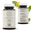 HerbEra Dandelion Leaf USDA Organic 60 Capsules 