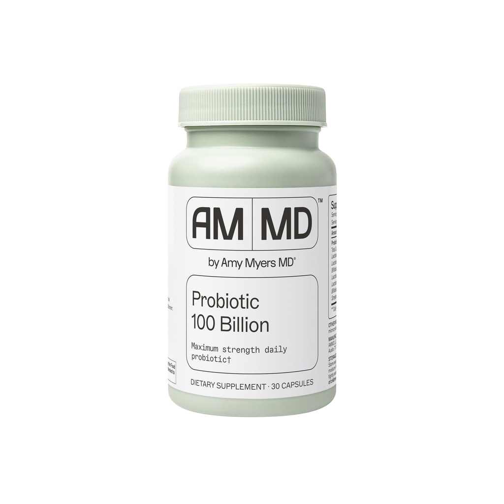 Amy Myers capsule probiotice MD 100 Miliarde - Rezistenta maxima zilnica Probiotic - Suplimentul sanitar gastro-intestinal - Digestia si sprijinul imun