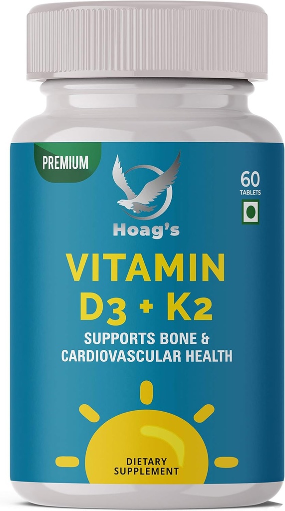 Vitamina K2 (MK7) împreună cu suplimentele D3 de vitamina D & K Complexul de vitamina D & K, 60 comprimate