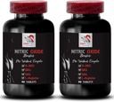 Alpha-ketoglutarat de calciu - NITRIC OXIDE BOOSTER - oxid de azot pulbere L-arginină, pompă musculară, Antrenament de rezistență, Forța de efort, boost sportiv, supliment GKG 2 flacon 180 comprimate