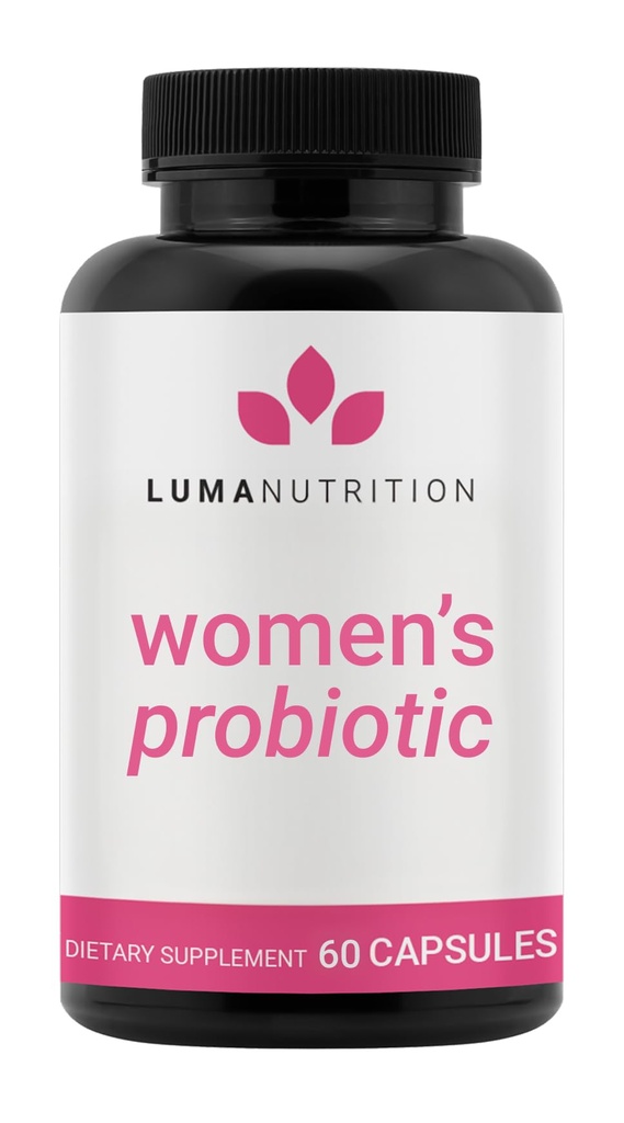 Luma Probiotice de nutritie pentru femei cu prebiotice - 50 miliarde CFU - Formulat pentru suport digestiv, imun si feminin - 60 capsule