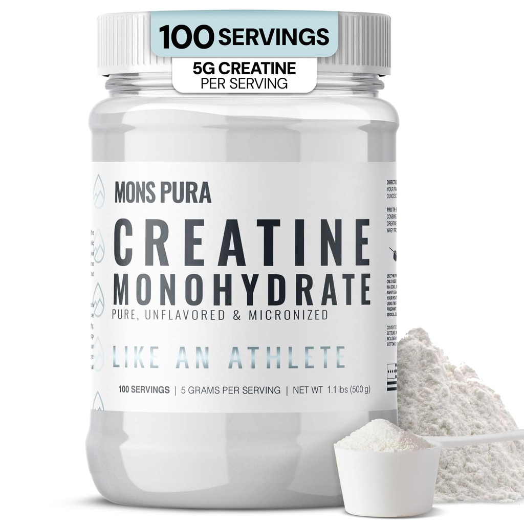 100% Creatină pură Monohidrat Pudră 