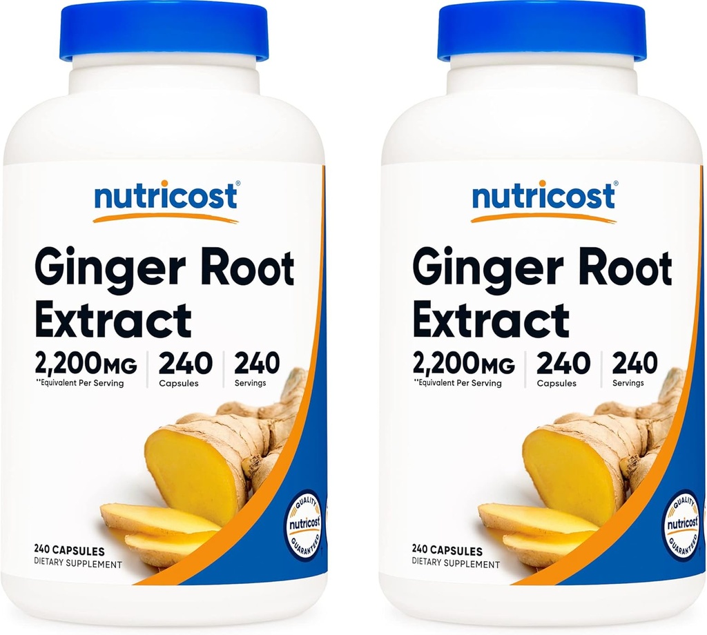 Nutricost root extract 550 mg, 240 capsule (2 flacoane)