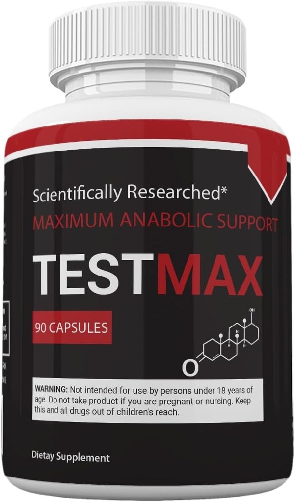Zonata TestMax Suplimente dietetice pentru barbati, Test Max Imbunatatire naturala de performanta, rezistenta si nivele de energie, Formula naturala pentru a sustine nivele de energie si performanta (pachet unic, 60 comprimate)