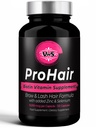 VWS Biotin 10000 mcg Supliment alimentar w/Zinc & Seleniu pentru a promova creșterea mai groasă a părului, unghii mai puternice și piele sănătoasă pentru femei și bărbați, 120 capsule Vegan