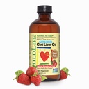COPILDIFE ESENȚIALE Cod Ulei de ficat pentru copii - Copii Cod Ulei de ficat lichid, pentru copii 6+ luni, Copii mici, Adăugat DHA, EPA, Omega-3 Acidi grasi - Căpșuni, 8 fl oz