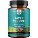 Ficat Cleanse Detoxifiere & Reparatii - Milk Thistle Supliment pentru Digestion & Immune Health - Root Ginger, Choline & Dandelion Root - Herbal Liver Support with Silymarin, Beetroot & Artichoke - 70 Count