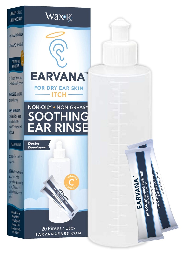 EARVANA Clătirea urechii pentru mâncărimea urechii uscate