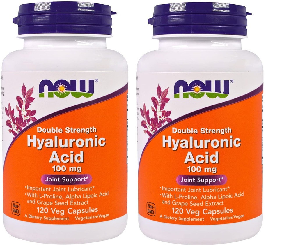 ACUM Alimente - Acid hialuronic 100 mg - 120 Veg Capsule (Pachet de 2)