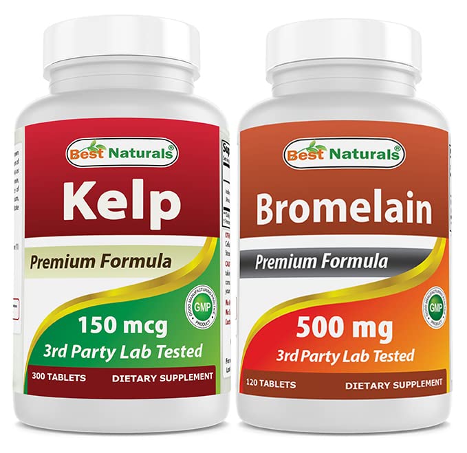 Suplimentul Kelp 150 Mgg & Bromelain 500 mg