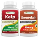 Suplimentul Kelp 150 Mgg & Bromelain 500 mg