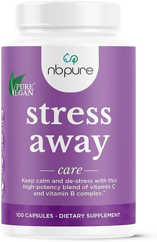 nbpure Stresul departe toate-naturale de stres Management capsule suplimentare, 100 Conte