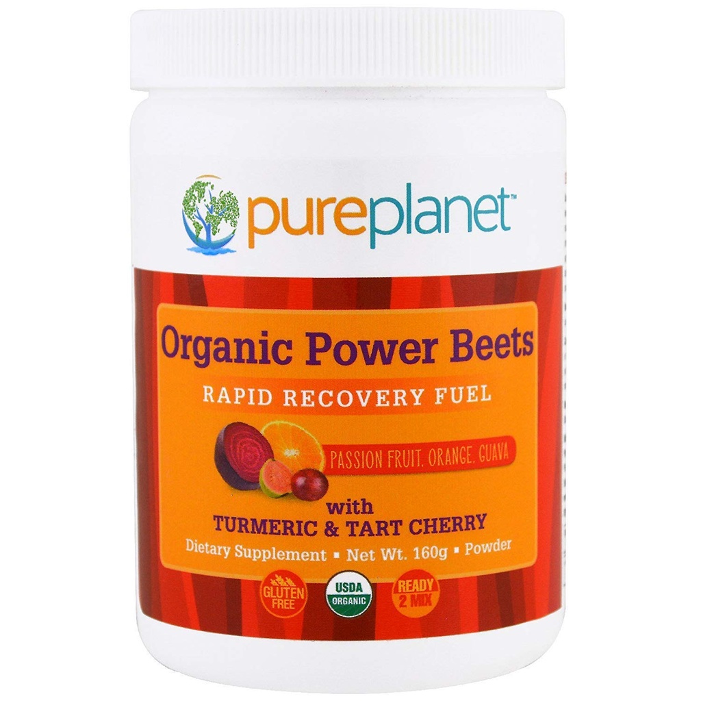 Planeta pură de energie organică Beets combustibil de recuperare rapidă Fruct pasiune Orange Guava 160 g