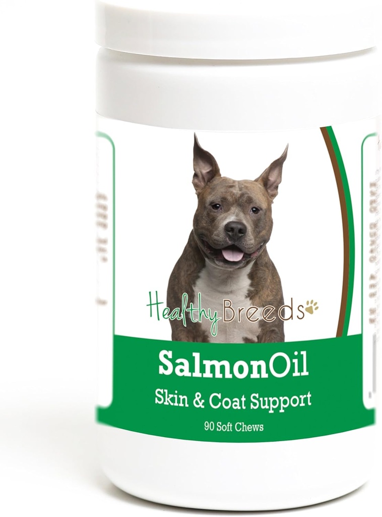 Sanatos Breeds American Staffordshire Terrier Somon ulei Soft Chews 90 Count