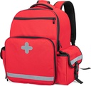 CURMIO Rucsac medical de urgență gol, primul respondent EMT sac pentru EMS, Camping, Drumeții, Home Health, Excursii pe teren, Red (Bag Only, Breveted Design)