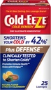 Cold-Eeze Plus Defense Citrus naturale cu Elderberry zinc Lozezes, Homeopatic rece Remedy, Shortens Comune Rece Simptome, Promovează Immune Health with Sambucus Nigra, Echinacea și Rose HIPS, 25 Ct