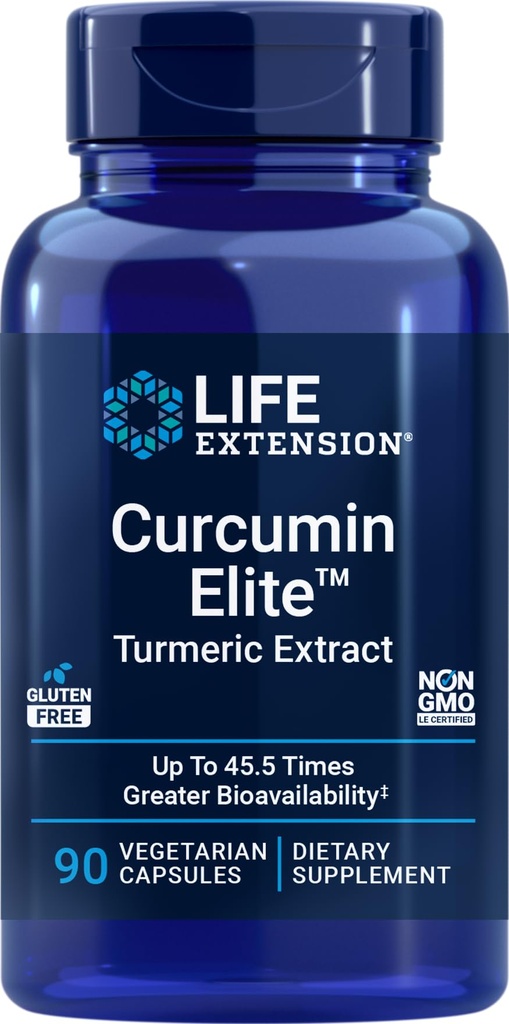 Extensie de viaţă Curcumin Elite Extract Turmeric, 90 Veg Capsule