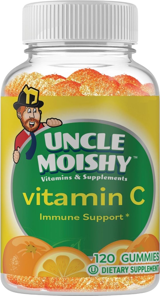Unchiul Moishy Vitamina C cu Echinacea 120 Yummy Orange Flavor Jelly Bears