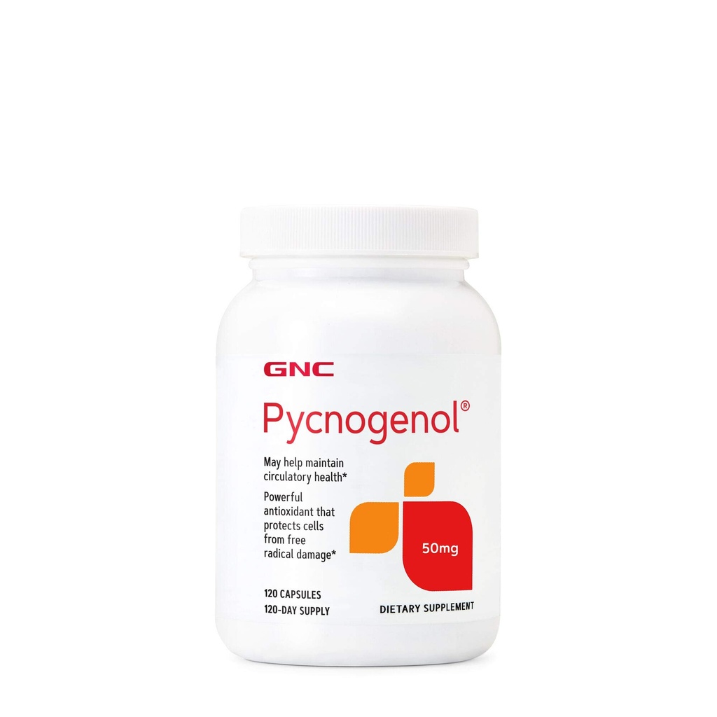 GNC Pycnogenol 50mg, menţine sănătatea circulatorie, 120 capsule