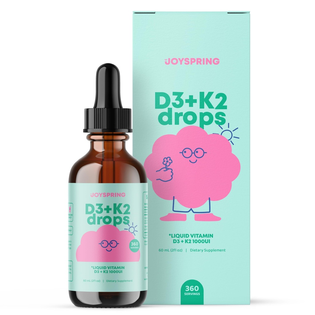 JoySpring Vitamina D3 Copii picături cu K2 