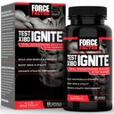 Force FACTOR Test X180 Ignite Total Testosteron Booster pentru bărbați cu semințe de schinduf și extract de ceai verde pentru a construi musculare Lean, Boost Energy, și îmbunătățirea performanței, 60 Conte
