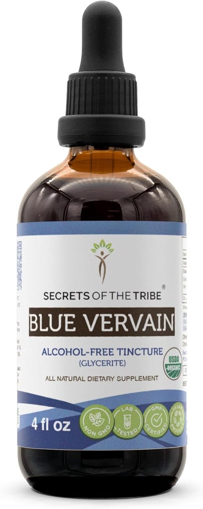 Secretele tribului albastru Vervain USDA Organic 