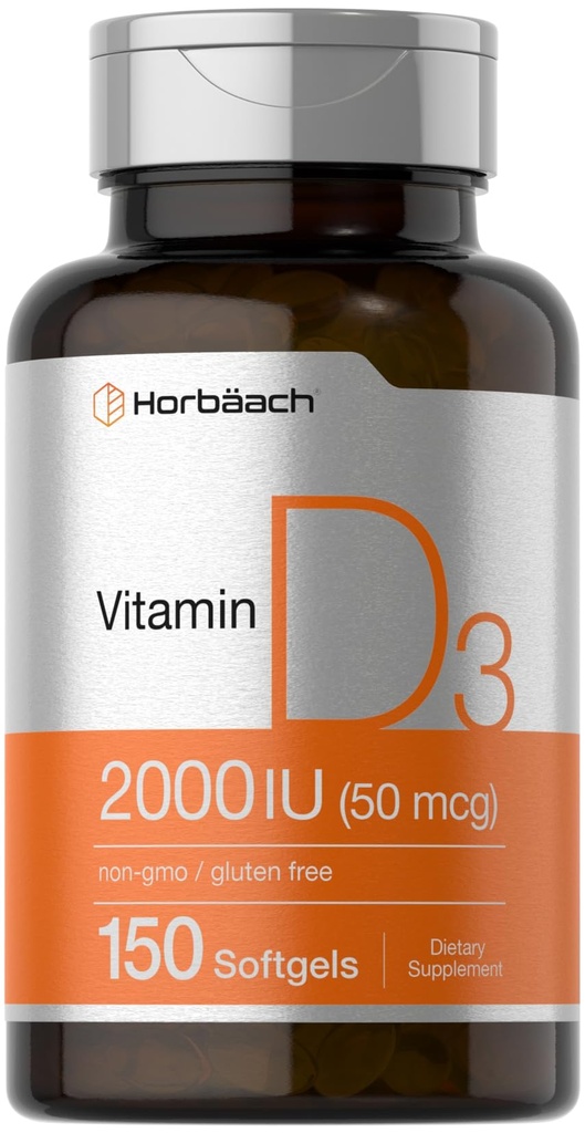 Horbaach Vitamina D3 2000UI Softgels 150 Conte 