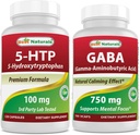 Cel mai bun Naturals 5-HTP (5-hidroxitriptofan) 100 mg & GABA 750 mg