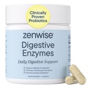 Zewise Health Digestive Enzims for Gut Health & Blooting Relief - Multi Enzime Suplimentul de Digestia cu Probiotice, Bromelain & Papaya pentru Suport Digestive Health - Bărbaţi şi Femei - 45 Conte