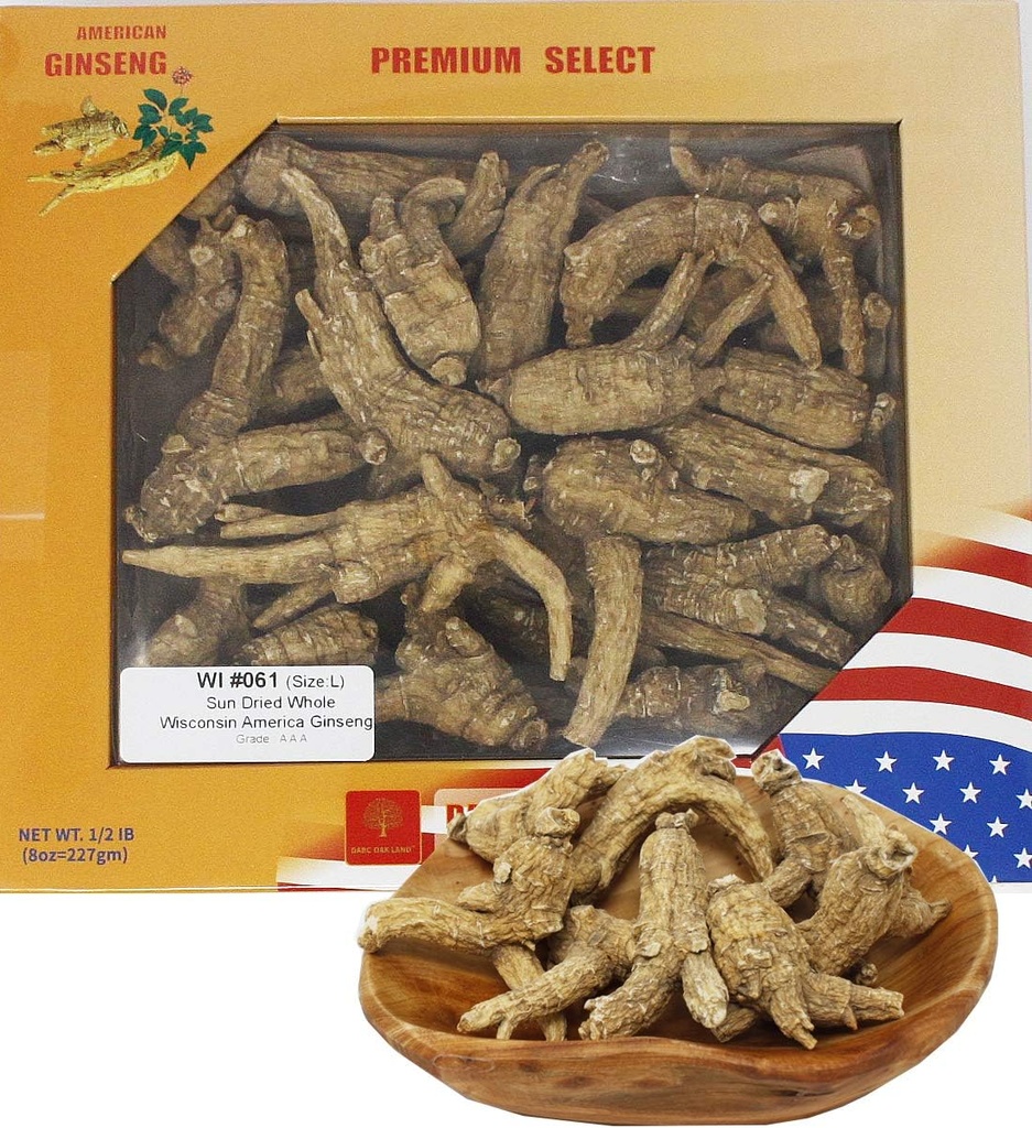 Hand-Selected American Wisconsin Farmed Ginseng Root Medium 