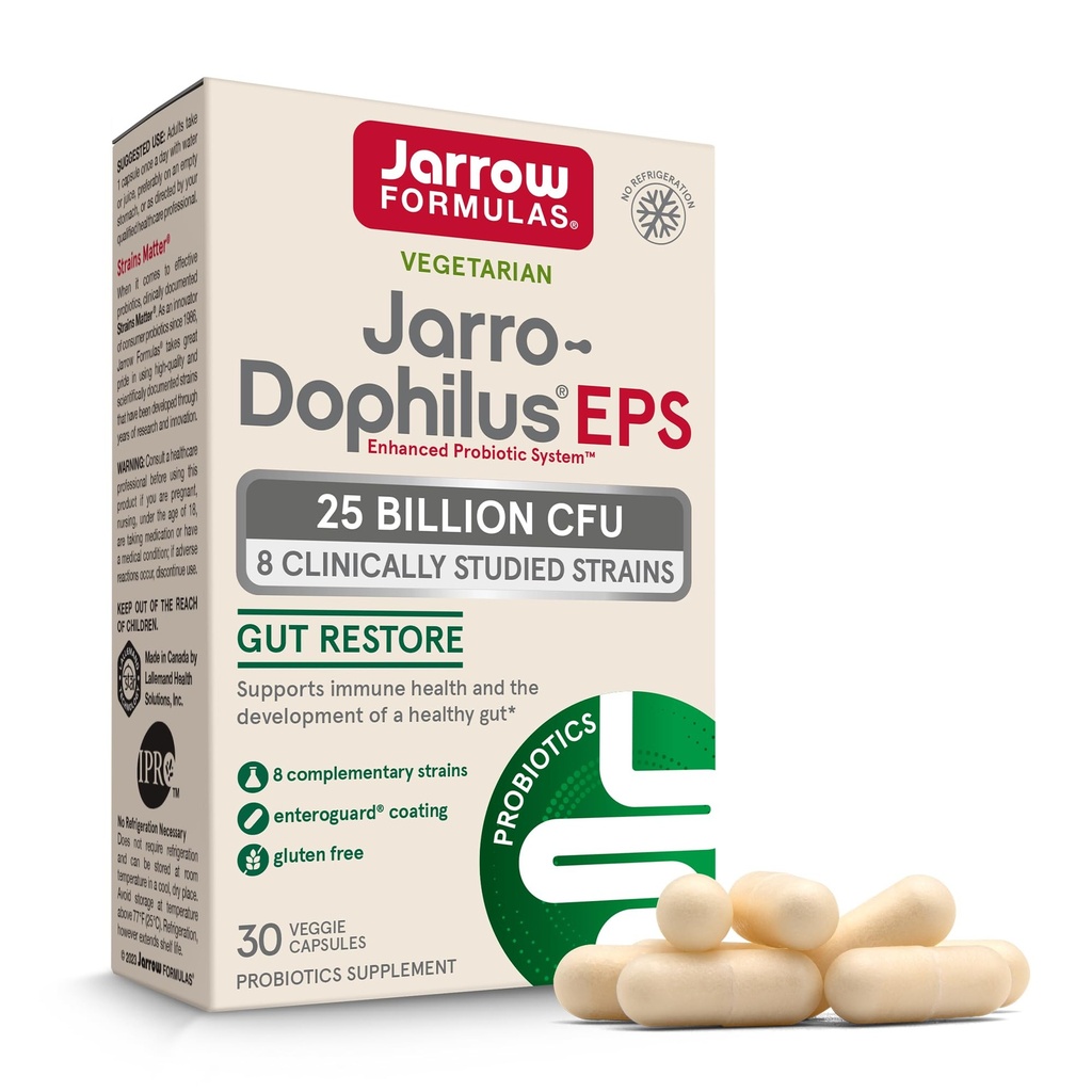 Formule Jarrow Probiotice pentru femei si barbati Sanatate digestiva - Suplimente nutritionale probiotice, Sanatate gutoasa, 25 miliarde CFU, 30 capsule, 30 zile de aprovizionare