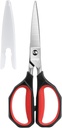 LIVEO Bucătărie Foarfece grele Duty: Foarfece de gătit Spălătorie Seif Vino Apart Sharp forjat din oțel inoxidabil Blade Utilitate Alimente Toate scopul pentru tăiere carne de pasăre carne de pui Oase legume, 8,5 inci