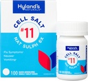 Hyland Nr. 11 Celulele de sare Nat Sulph 6X Tablete, Rece şi Medicina gripală, Greaţă Relief, Distrugere rapidă comprimate, 100 Conte