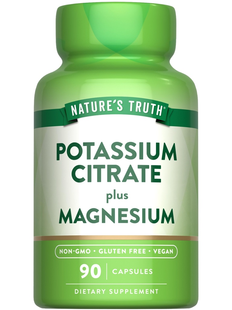 Natura's Truth Potasiu Citrate Capsule de magneziu 